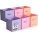 Latitude Run® Fabric Storage Cubes - 6 Foldable Storage Bins, 13 Inch - Navy Blue | Wayfair 57D46A9CE71D43EEB9BD8B887B8E6A34