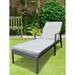 Red Barrel Studio® Ishya Outdoor Steel Chaise Lounge | 38 H x 27 W x 75 D in | Wayfair B88783E608D14F2CB5504AD1D81CD867