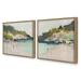 Ivy Bronx Sandy Spectrum Framed On Paper 2 Pieces by Azure Artisanal Studio Set Paper | 21.25 H x 42.5 W x 1.25 D in | Wayfair