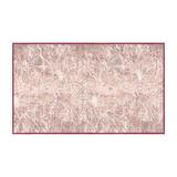 Pink Rectangle 7' x 10' Area Rug - Canora Grey Sneza Floral Machine Made Hand Loomed Chenille/Area Rug in 120.0 x 84.0 x 0.08 in /Chenille | Wayfair