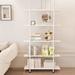 17 Stories 5 Tier Open Display Storage Bookshelf Metal in White | 61.8 H x 31.5 W x 11 D in | Wayfair 9D27B4460E6B46CEA3570E5AC3A89BCA