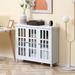 Winston Porter Satinder 40.25" Sideboard in White | 33.75 H x 40.25 W x 11.5 D in | Wayfair 4FA5ECA5DE4942EB81747D755E83483E