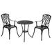 Astoria Grand 3-Piece Bistro Set, Patio Set w/ Umbrella Hole, Rust-Resistant Cast Aluminum | 31 W in | Wayfair F36AC5B4666E426B9B521C4E88E71F69