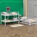 Isabelle & Max™ Allexandra Twin Over Bunk Bed w/ Trundle Metal in White | 78.7 H x 41.3 W x 77.5 D in | Wayfair 06A61CCFD5E045C7BA4664B04AC5C0AC