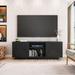 Wenty Techni Mobili Modern TV Stand For Tvs Up To 70" Wood in Black | 21.4 W x 63 D in | Wayfair WFYUKI101161A