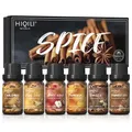 HIQILI Spice Fragrance Oils TOP 6 Gift Set 100% Pure Perfume Oil for Aromatherapy | Car