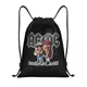 Heavy Metal Rock AC DC Drawstring Backpack Sports Gym Bag for Women Men Shopping Sackpack