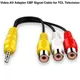 For TCL Dedicated 3.5mm Jack Plug RCA Cable 3.5 Aux Male To 3 RCA Female Adapter Mini Aux Stereo