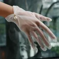 Bridal Wedding Gloves Short Mesh White Lace Gloves