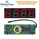 TZT 3 In 1 LED RX8025T Digital Clock Temperature Voltage Module DIY Time/Thermometer/Voltmeter DC