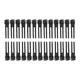 26 pcs 45mm Black Double Prong Alligator Hair Clips Flat Metal Hairpins for DIY Hair Styling