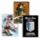 A5 Spiral Notebook Anime - Attack On Titan - Manga Rock Binder Ring Notepad Note Book Figures Levi