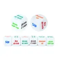 2pcs Bachelorette Party Funny Drinking Sip Dice Roll Decider Die Game Bride To Be Hen Night Party