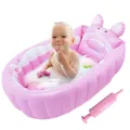 Kids Inflatable Bathtub Portable Newborn Toddler Bathing Tub With Air Pump Collapsible Shower Basin