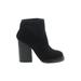 Ash Ankle Boots: Black Print Shoes - Women's Size 38 - Round Toe
