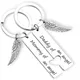 Mommy Daddy of an Angel Keychain Set of 2 Baby Memorial Jewelry Miscarriage Sympathy Gift for Infant