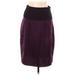 Stile Benetton Casual Skirt: Burgundy Color Block Bottoms - Women's Size 42