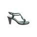 Enzo Angiolini Sandals: Teal Tropical Shoes - Women's Size 6