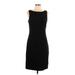 Theory Casual Dress - Sheath Crew Neck Sleeveless: Black Solid Dresses - Women's Size 12