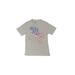 Hybrid Apparel Short Sleeve T-Shirt: Silver Tops - Kids Boy's Size 8