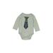 Baby Gap Long Sleeve Onesie: Gray Marled Bottoms - Size 6-12 Month