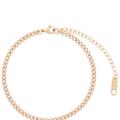 Simply Rhona Curb Chain Bracelet In 18K Gold Plated Stainless Steel - Gold