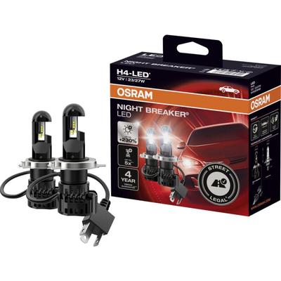 Osram Scheinwerferlampe H4 Night Breaker LED 2 Stück KFZ-Ersatzleuchte