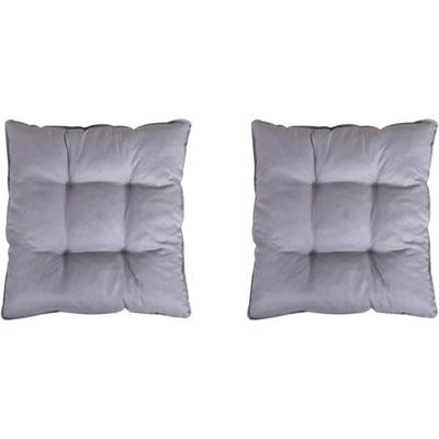 Ambientehome - 2er Set Loungekissen, grau, ca 60 x 60 x 10 cm, Polsterkissen Image