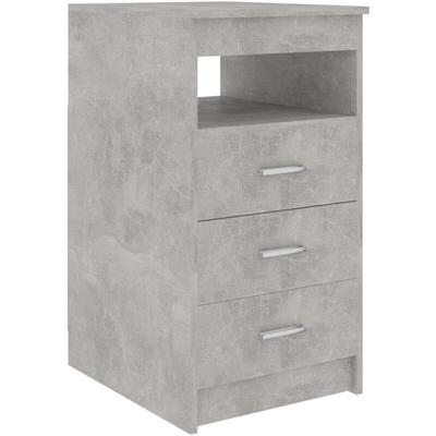 Sideboard mit Schubladen Betongrau 40x50x76 cm Holzwerkstoff vidaXL