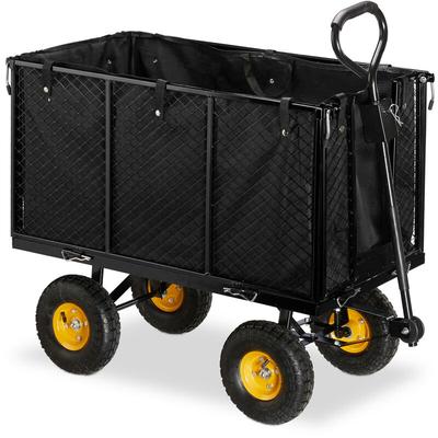 Gartenwagen, großer Bollerwagen mit klappabren Seitenteilen, herausnehmbare Plane mit Griffen, 500 Image