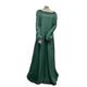 Rétro Vintage Epoque Médiévale Robe de cocktail Robe vintage Robe Robe tunique Robe de bal Longue longueur Viking Ranger Elfe Femme Trapèze Fête du thé Festival Robe