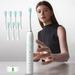 Electric Toothbrush with 8 Brush Heads 6 Modes Wireless Fast Charge Ultra Whitening Tooth Brush One Charge for 15 Days Battery Powered