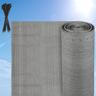 Schermatura privacy rinforzata hdpe 150 gr/m² Schermatura privacy per balcone Grigio 1.5x10m