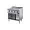 Meking - cucina elettrica a piastre singole su base a giorno inox bim 800x700x850/900H - Kg.60