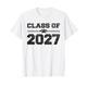 Class Of 2027 Grow With Me Graduate 2027 First Day Of School T-Shirt
