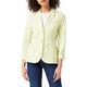 Camel Active Womenswear Damen Blazer Anzugjacke, Gelb (Citron 60), (Herstellergröße:42)