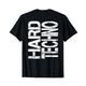 HARTE TECHNO. Ich liebe Techno-Musik. Techno raver und T-Shirt