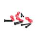 Mind Reader Adjustable Jump Rope (Pack of 4) Skipping Rope Rapid Speed Jumping Rope Cable and 4.75 Handle Ideal For Aerobic Exercise Boxing Speed Training Endurance MMA and Fitness Gym Red