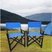 YZboomLife Black Folding Director Chairs Collapsible & Portable Director s Chair for Indoor/Outdoor Black Hardwood Frame with Black Canvas Perfect for Backyard Patio Camping