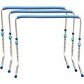 Amber Sporting Goods Enhanced Training Agility Hurdles: Premium Self-Return Aluminum Set for Track Field Soccer Football - Adjustable 27 to 42 - Versatile Performance Tools (Set of 3)