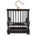 Cage Ebony Cricket Storage Holder Baskets for Shelves Square Scorpion Wood