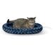 BIN24 Thermo-Kitty Fashion Heated Pet Bed Large Blue 16 x 22 7W