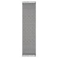 NAAR GUROS 2 2 x8 Area Rugs GREY/WHITE/Geometric Accent Power Loom Machine -Crafted Indoor Door Mat Non-Slip and Non-Shedding Throw Rug for Home Bedroom Kitchen Floor Bathroom Dining and Office