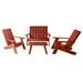 Highwood Modern Adirondack Conversation Set