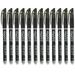 12pcs Erasable Pen Set 0.5mm Pens Student Writing Pens Blue Inks Erasable Pens