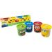 Sesame Street Modeling Play Dough | 4-Pack of 4oz Cans | Assorted Colors and Non Toxic | Elmo Cookie Monster Big Bird Oscar the Grouch | For Young Children Ages 3 and Up