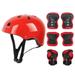 FAMTKT Kid s Protective Gear Set Roller Skating Skateboard Cycling Gear Pads for Boys Girls(Helmet+Knee Pads+Elbow Pads+Wrist Pads) Kids Helmet Pad Set for Skating Cycling Bike Sports Accessories