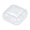 Gbayxj Home Textile Storage Box Small Storage Transparent Plastic Box 10pcs Jewelry Portable Flip Housekeeping & Organizers White