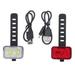 Bike Lights Rechargeable Bicycle Lights Set IPX6 Waterproof Bike Lights for Night Riding Cycling Safety Front Light LED Taillight