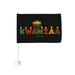 Happy Kwanzaa African Heritage Holiday Car Flags Window Clip Without Flagpole Double Sided 12 x 18 Inches Banner for Car Decoration Patriotic Sports Events Parades